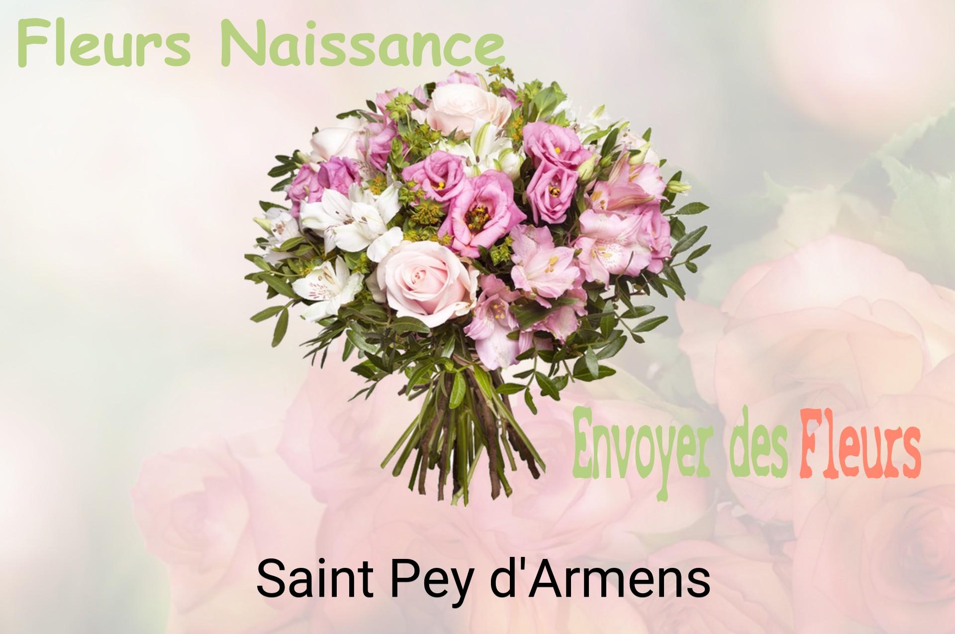 Bouquet de fleurs de naissance livré à Saint-Pey-d'Armens